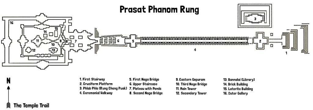 Map of Prasat Phanom Rung