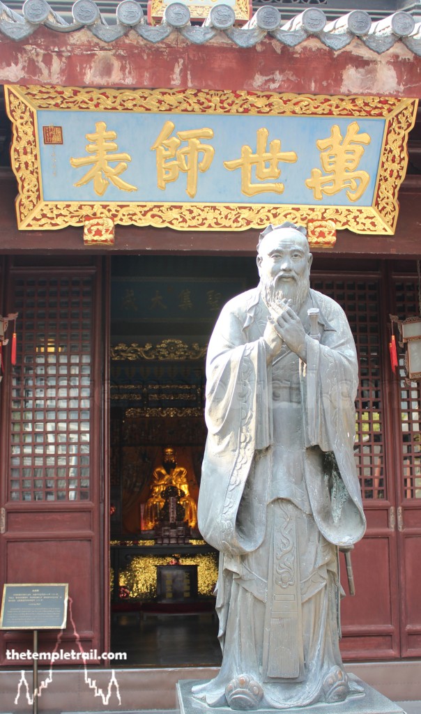 Wen Miao Bronze Statue of Confucius