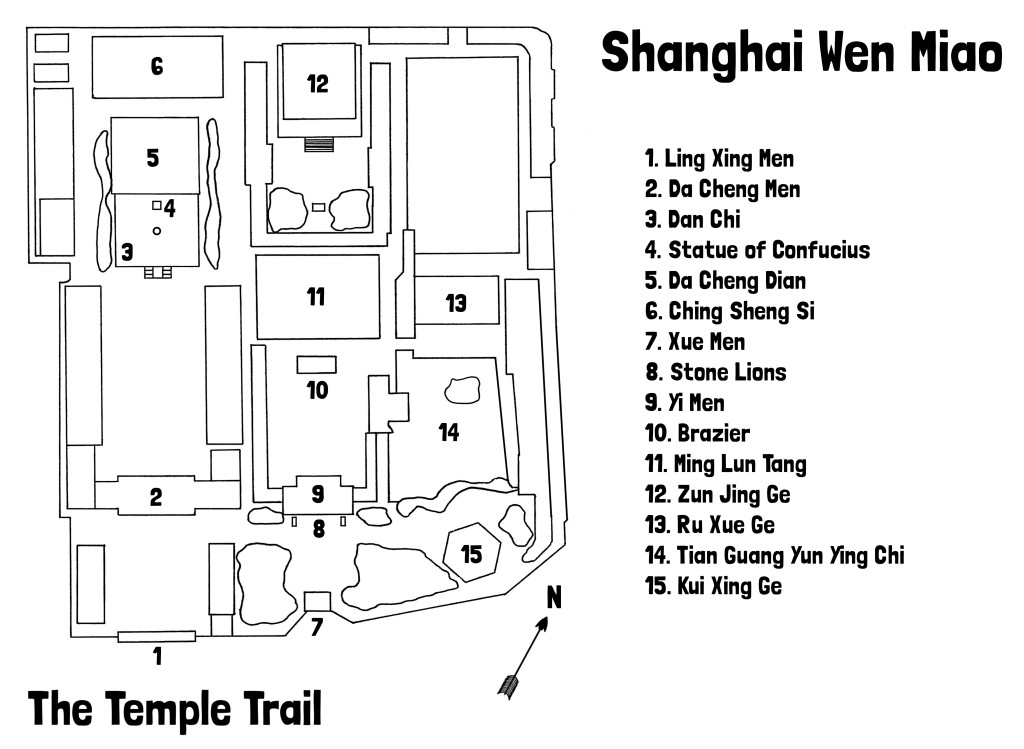 Map of Shanghai Wen Miao