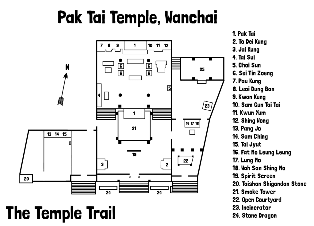 Pak Tai Temple Wanchai Map