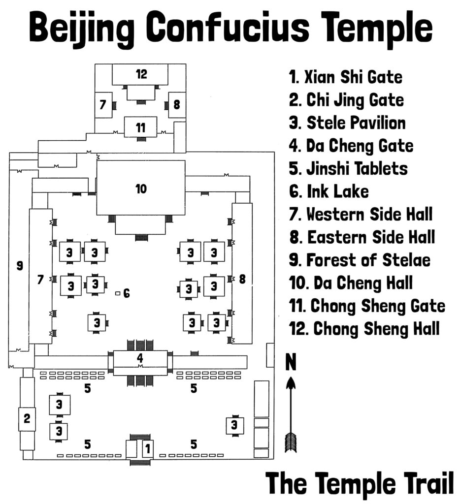 Beijing Confucius Temple Map