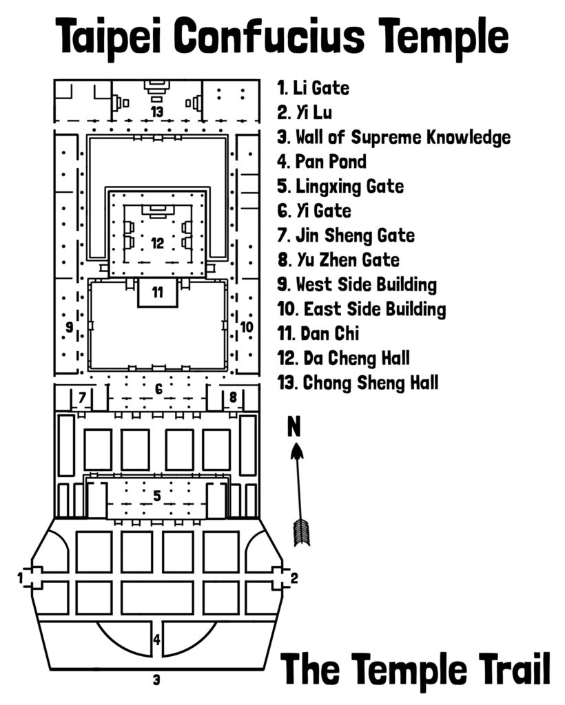 Taipei Confucius Temple Map